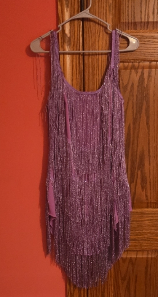 Purple Fringe Dress
